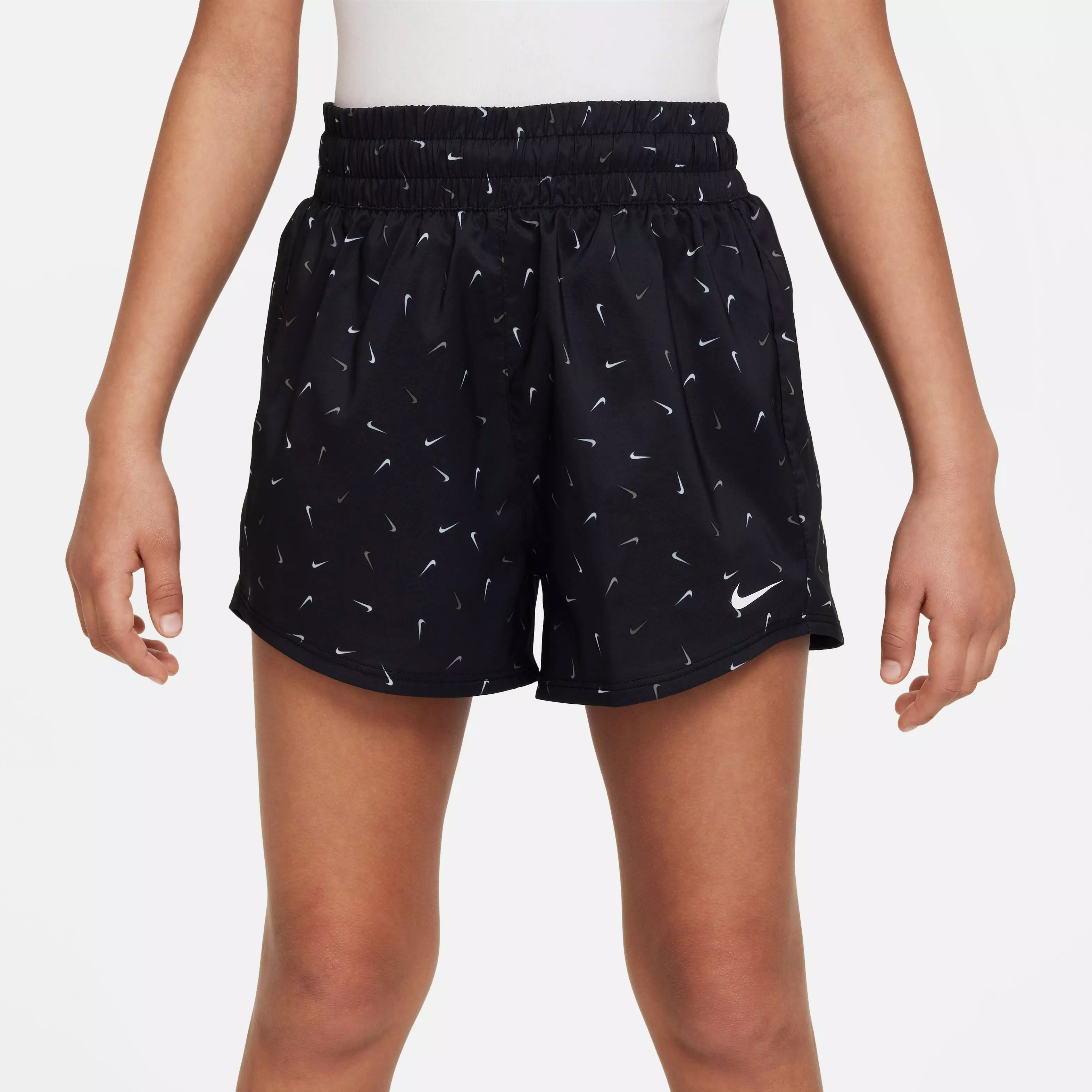 Nike Big Girls' Dri-FIT One High-Waisted Swoosh All Over